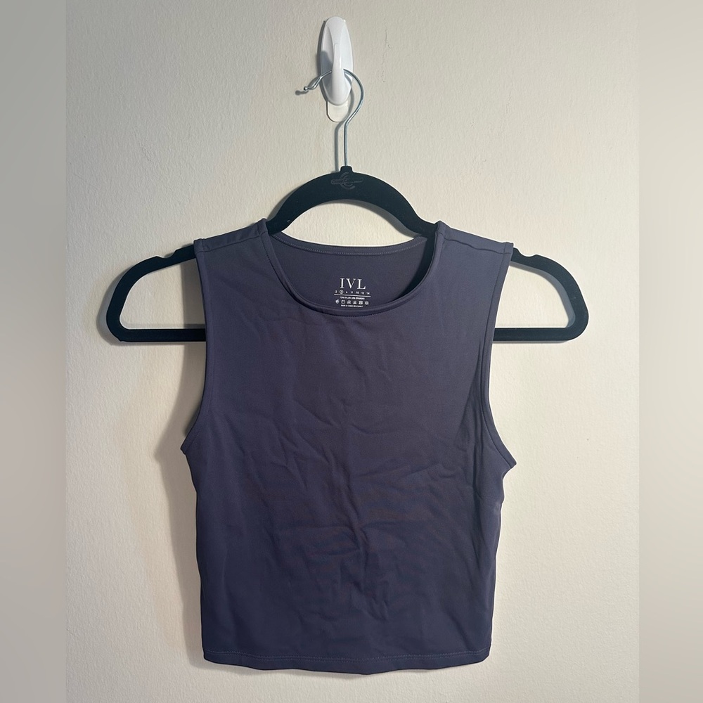 IVL Blue/Gray Workout Tank Top